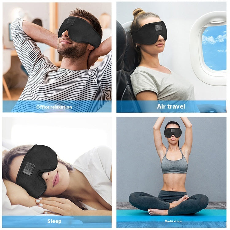 3D Bluetooth Eye Mask Blackout Sleep Office Lunch Break Eye Protection